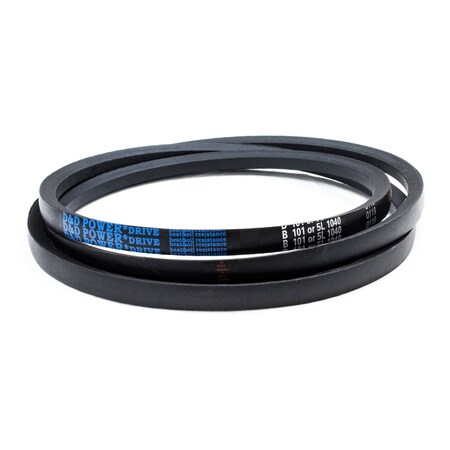 D&D B101/5L1040 Classical V-Belt, 104 in Outside Length, 21/32 in Top Width, 1 Ribs B101/5L1040